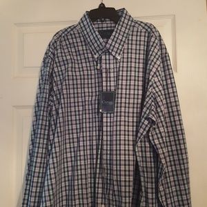 Plaid blue dress shirt